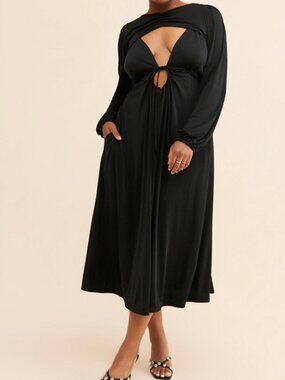 Nuuly x Find Me Now Bolero Key Hole Midi Dress XL NWOT
